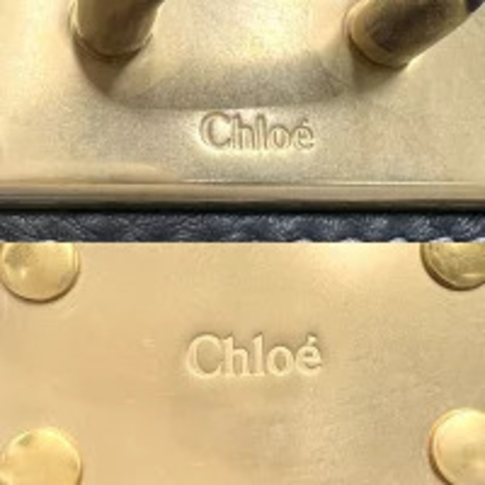 Chloe Paddington Handbag Shoulder Bag Leather Black Gold - Picture 5 of 10